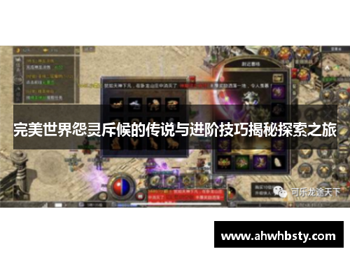 完美世界怨灵斥候的传说与进阶技巧揭秘探索之旅
